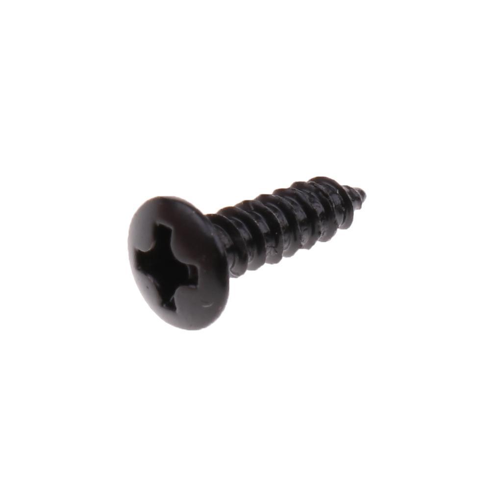 12pcs Pickguard Screws for Guitar Strat Tele - Black