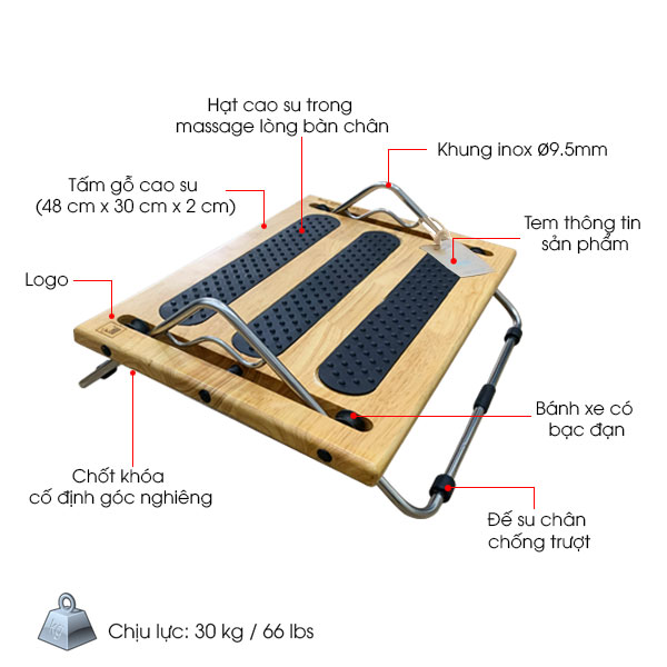 Giá Kê Chân Thư Giãn Công Thái Học Foot ZONE RELAX FZR-200 -Tặng Ngay Phụ Kiện Đệm Êm Chân FZR-A01