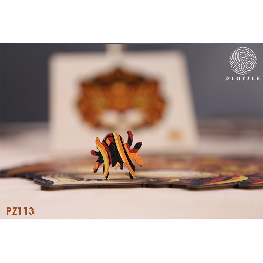 Bộ xếp hình gỗ đồ chơi puzzle ghép hình con vật độc đáo – Con Mèo Ai Cập - PZ113