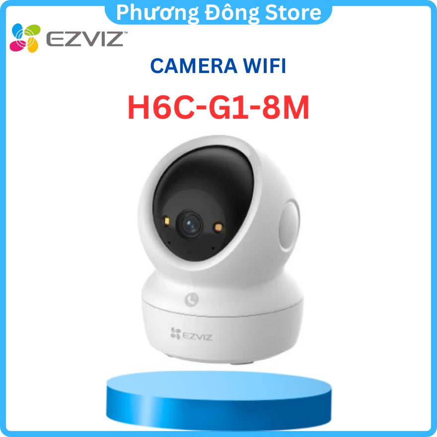 Camera wifi trong nhà EZVIZ H6C G1 4K Sắc nét, AI nhận diện người, thú cưng - hàng chính hãng