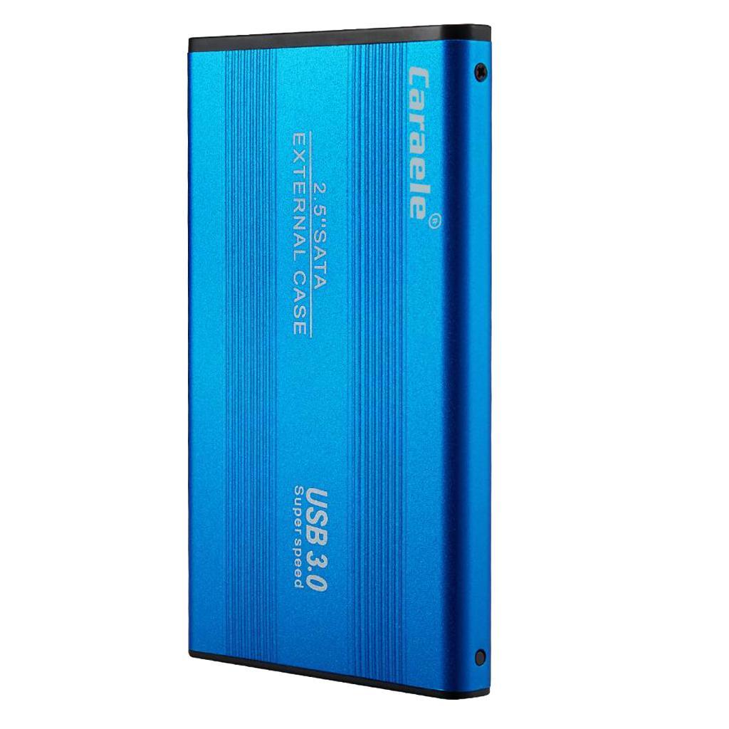 USB3.0 External Mobile  Storage Drive w/ Cover Blue