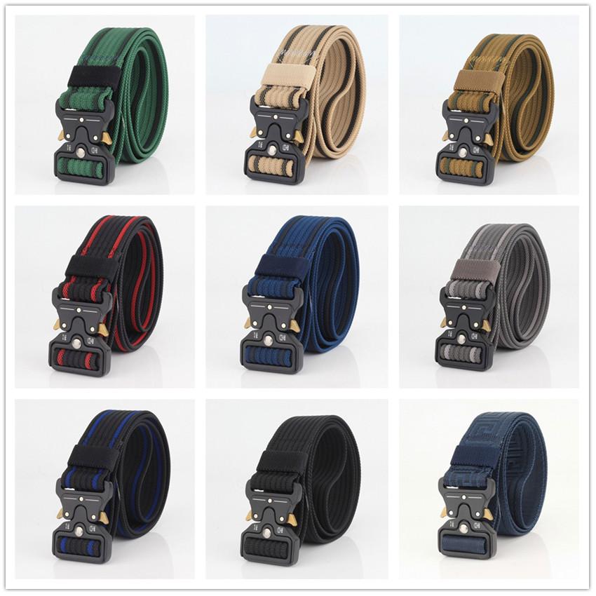 Đồng Hồ Thời Trang Nam Dây Nylon Bền Chiến Thuật Quân Đội Thắt Lưng Nam Khóa Kim Loại Công Việc Ngoài Trời Thoải Mái Quần Dài Dây Có Thể Điều Chỉnh