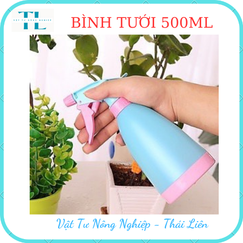 Bình Xịt Phun Sương 500ml Tưới Cây Xịt Cồn Khử Khuẩn H080, bình tưới nhiều màu dễ thương, nhẹ, tiện lợi, dễ sử dụng