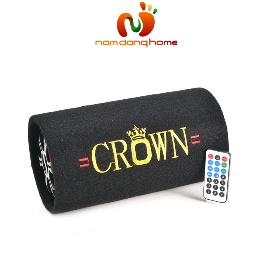 Loa Crown 5 Đế bluetooth - Loa nghe nhạc kèm remote điều chỉnh có chất lượng âm thanh cực hay - Hàng Chính Hãng