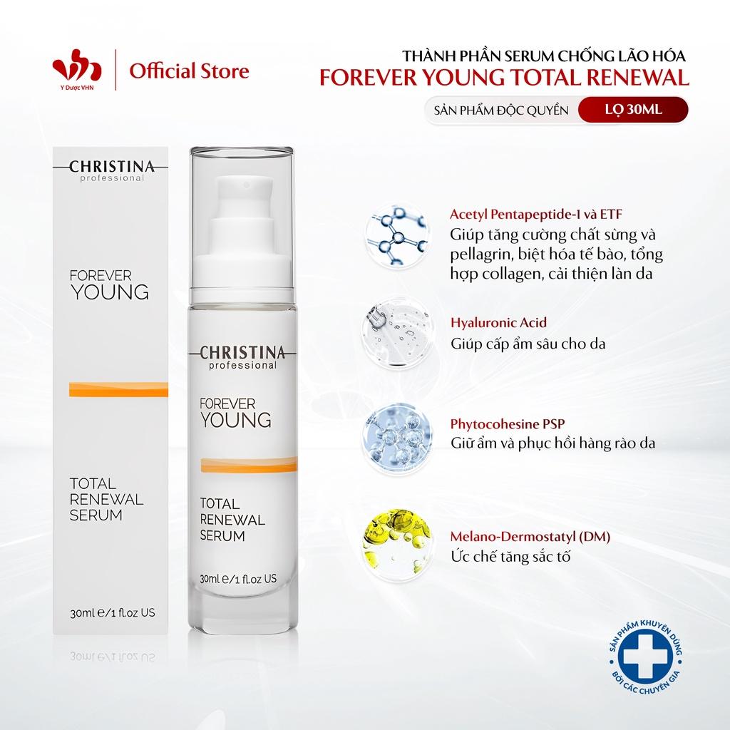 Serum Chống Lão Hóa Forever Young Total Renewal CHRISTINA Giúp Phục Hồi Nếp Nhăn, Da Căng Bóng 50ml/Lọ