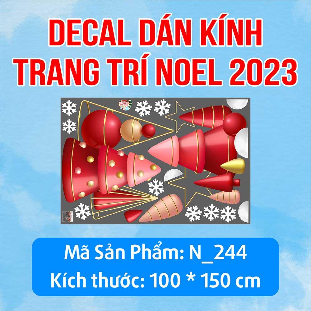 DECAL TRANG TRÍ GIÁNG SINH 2023 COMBO SỐ 47