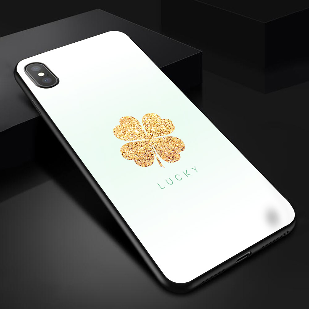 Ốp điện thoại kính cường lực cho máy iPhone X - Lucky MS ADATU001