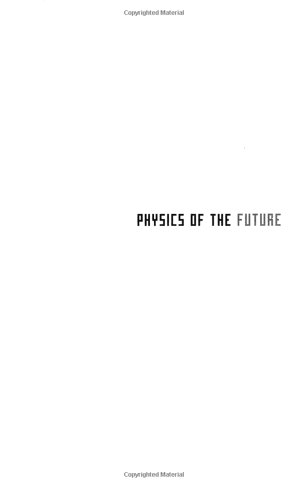 Physics of the Future