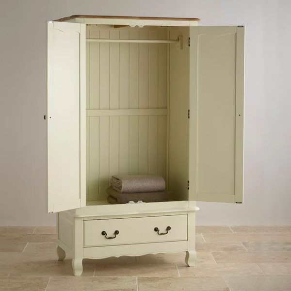 Tủ áo 2 cánh Bella gỗ sồi 1m