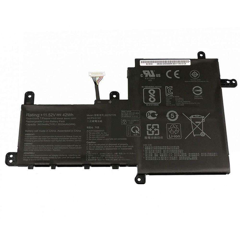 Pin dành cho Asus VivoBook S15 S530U S530UA S530UN X530FN B31N1729 42Wh