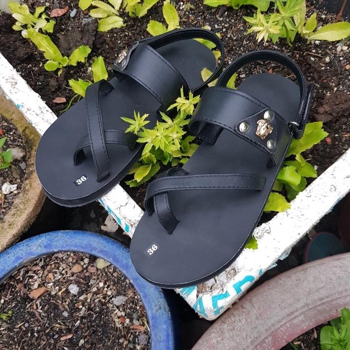 xăng đan nam nữ sandal đồng nai đế đen quai đen size từ 34 nữ đến 43 nam