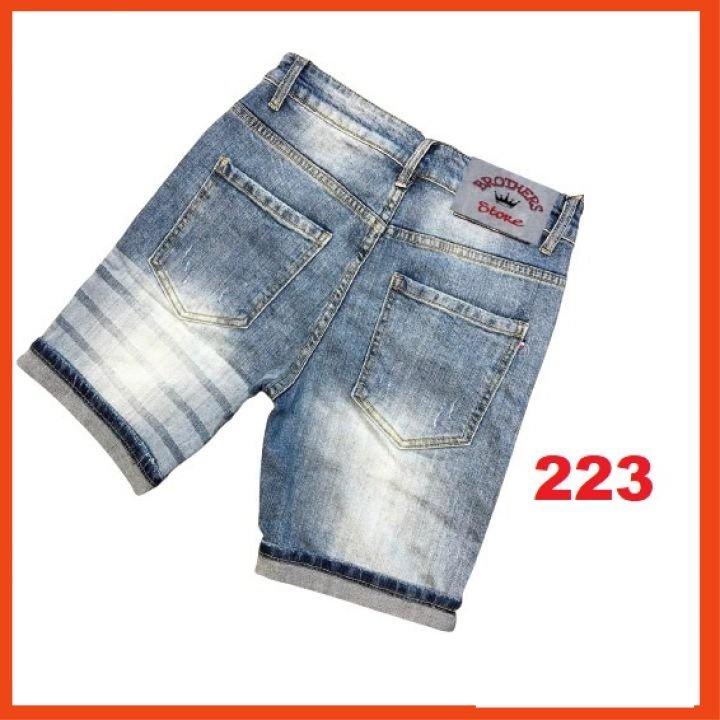 Quần short jean chất bò co giãn- quần lửng nam nhiều mẫu thời trang TINA ms
