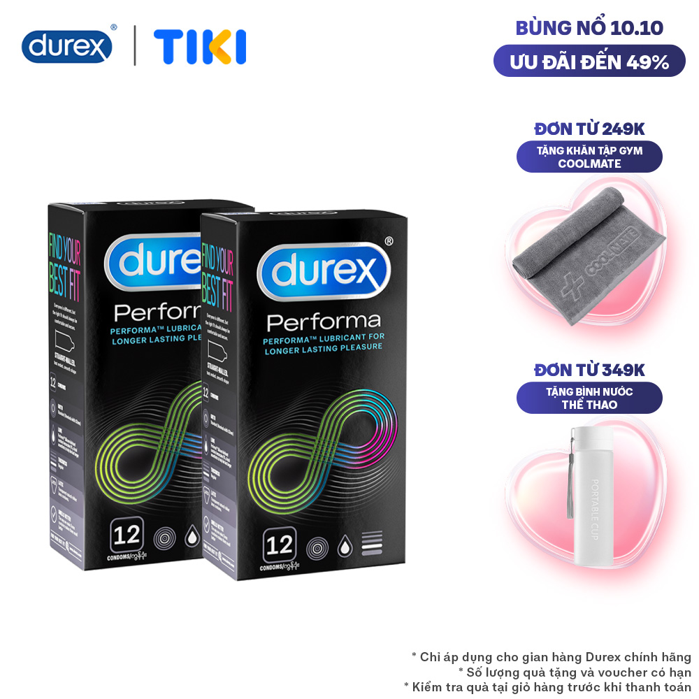 Combo 2 Bao cao su Durex Performa 12 bao 