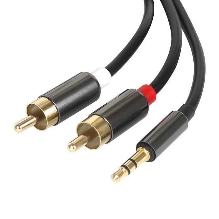 Cáp Audio 3.5 ra 2 đầu hoa sen 1m chất lượng cao