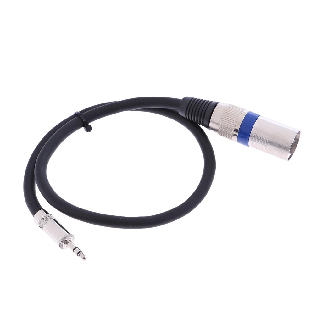 Mini Jack 3.5mm (1/8 Inch) TRS Stereo Male To XLR Male Balanced Cable