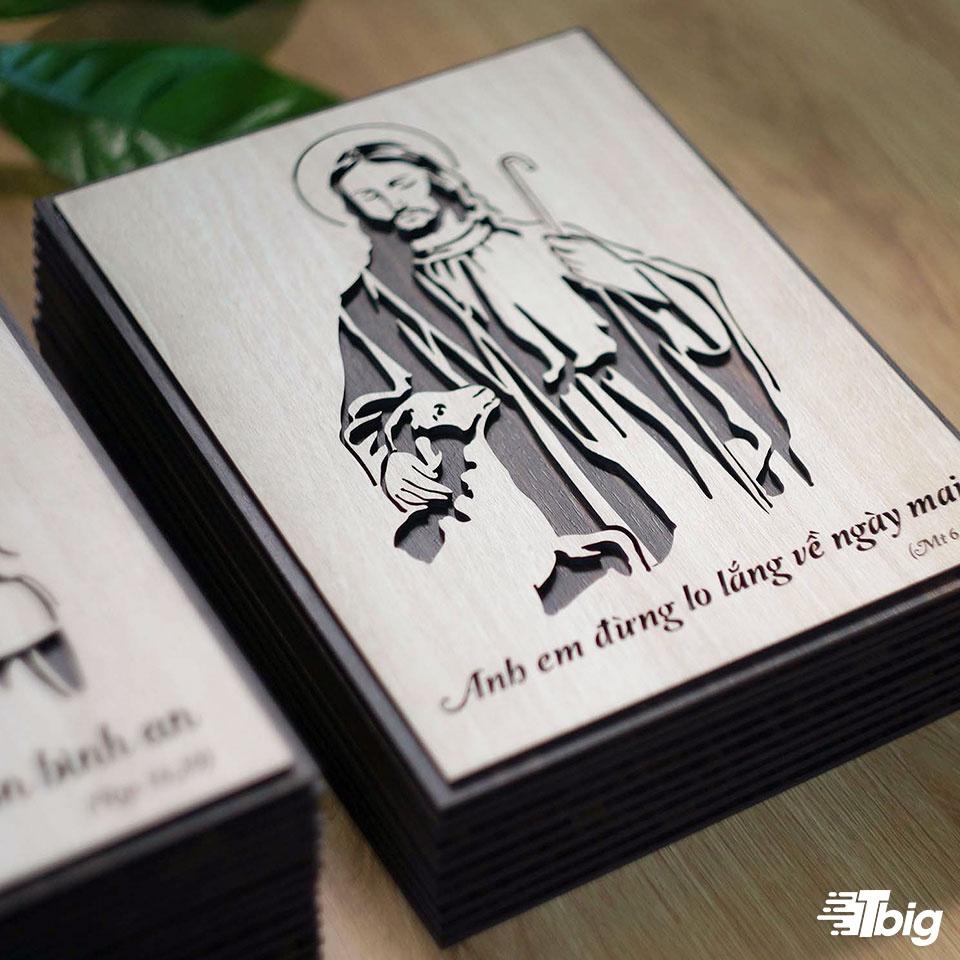 Tranh công giáo TBIG-CG007: Anh em đừng lo lắng về ngày mai 20x27cm