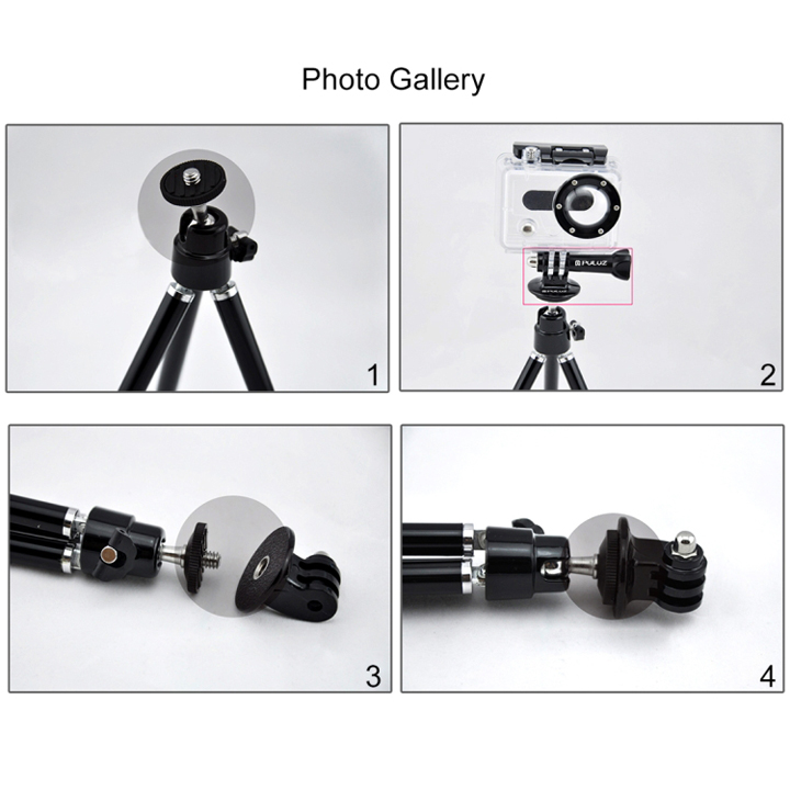 Mount GoPro Hero gắn tripod chân máy ảnh Puluz - Hàng chính hãng