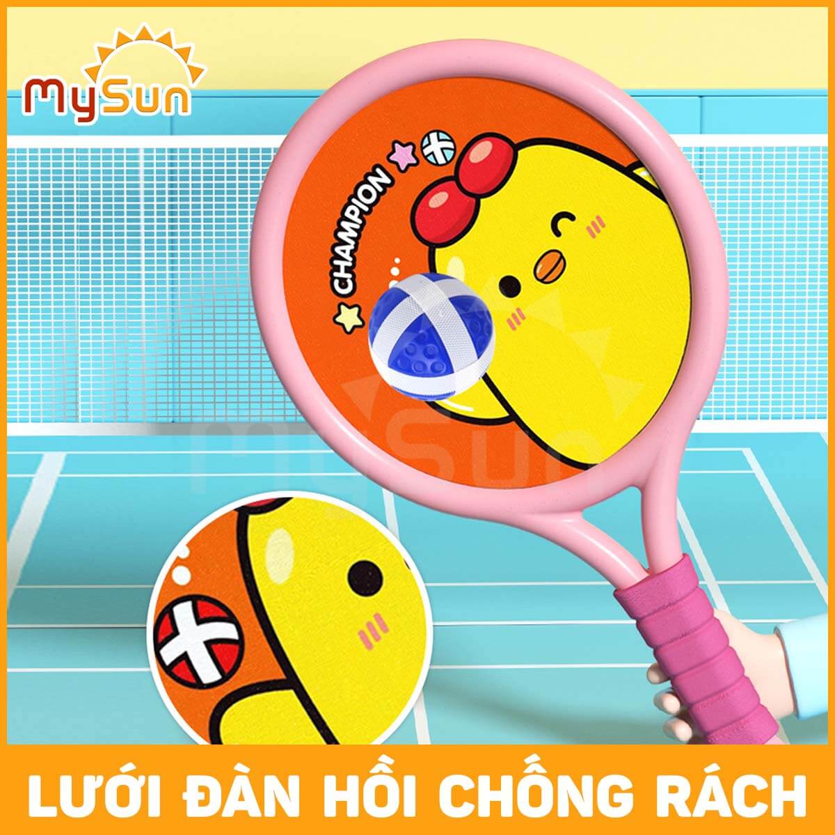 Đồ chơi vợt cầu lông Pickleball bóng bàn cho bé giá rẻ mầm non - mẫu giáo phát triển vận động ngoài trời