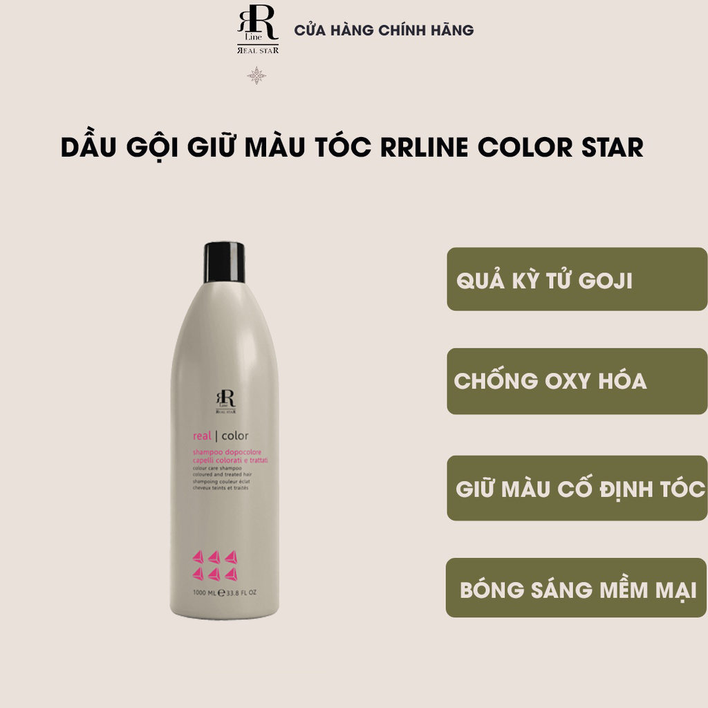 Dầu gội giữ màu cho tóc nhuộm RRline Color Star Shampoo 1000ml