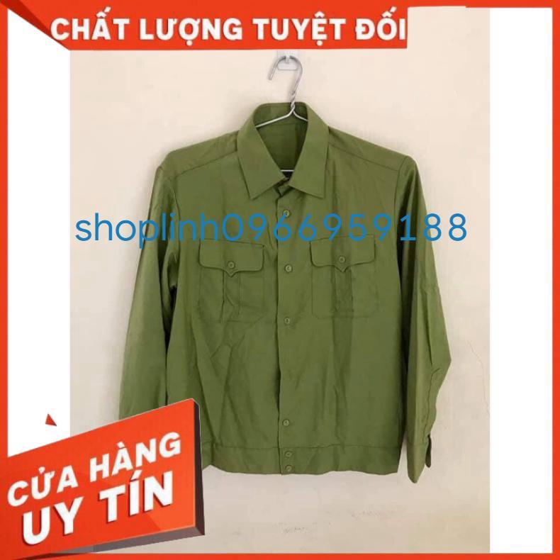 Áo bay dài tay chít gấu vàng cốm loại 1