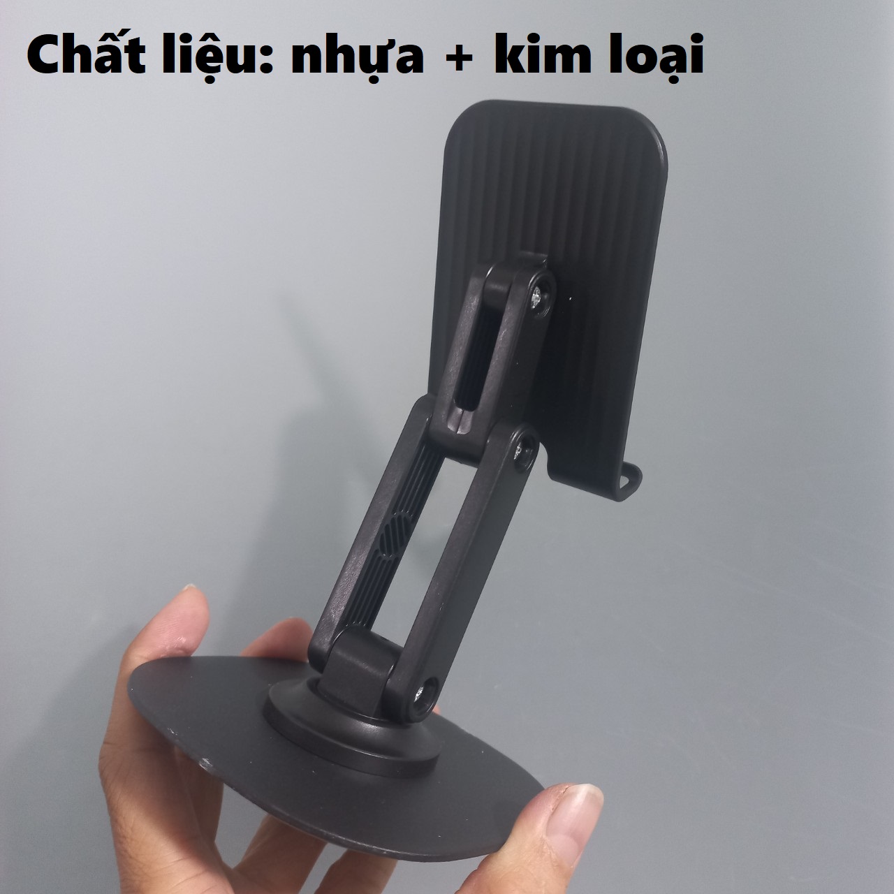 GIÁ ĐỠ ĐIỆN THOẠI ĐỂ BÀN DẠNG GẬP THIẾT KẾ 2 TRỤC CHO ĐIỆN THOẠI HOCO HD6 HD8 _ hàng chính hãng