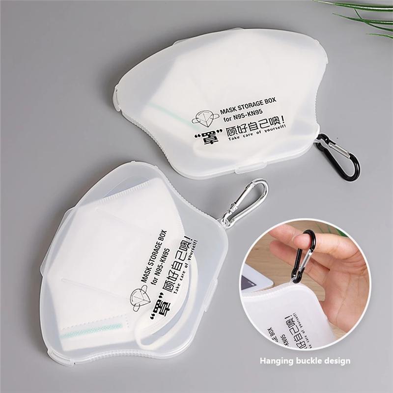 Hộp Đựng Khẩu Trang Bằng Nhựa Chống Bụi Gấp Gọn Tiện Dụng