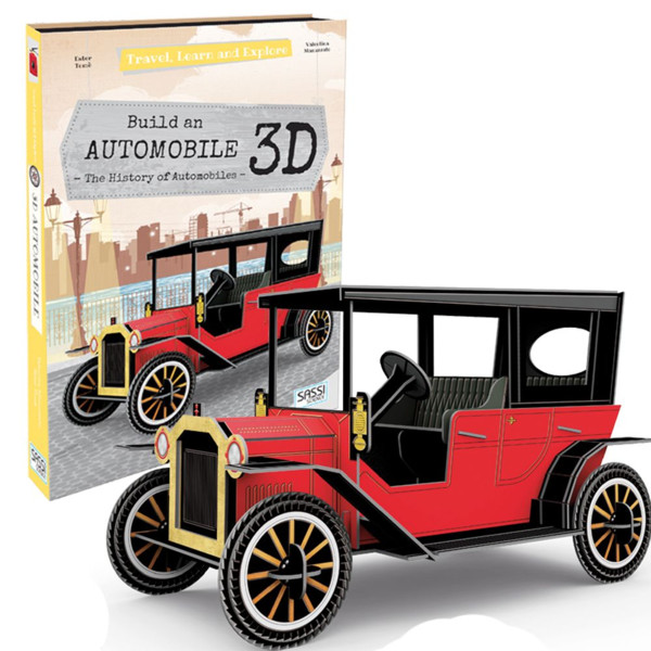 Bộ xếp hình mô hình 3D Lịch sử ra đời xe ô tô chính hãng SASSI AUTOMOBILE 3D model -