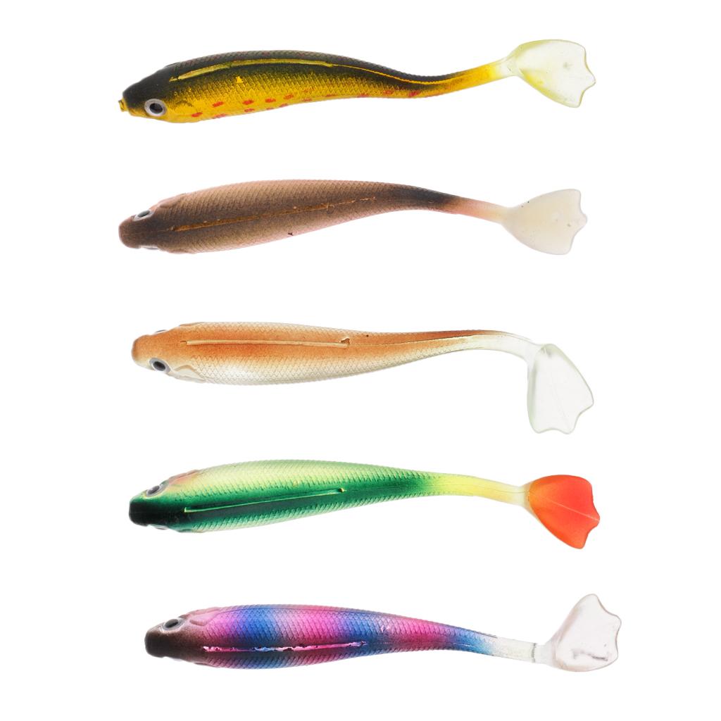 5pcs Soft Fishing Lure Fishing Baits   Simulation   Swimbait