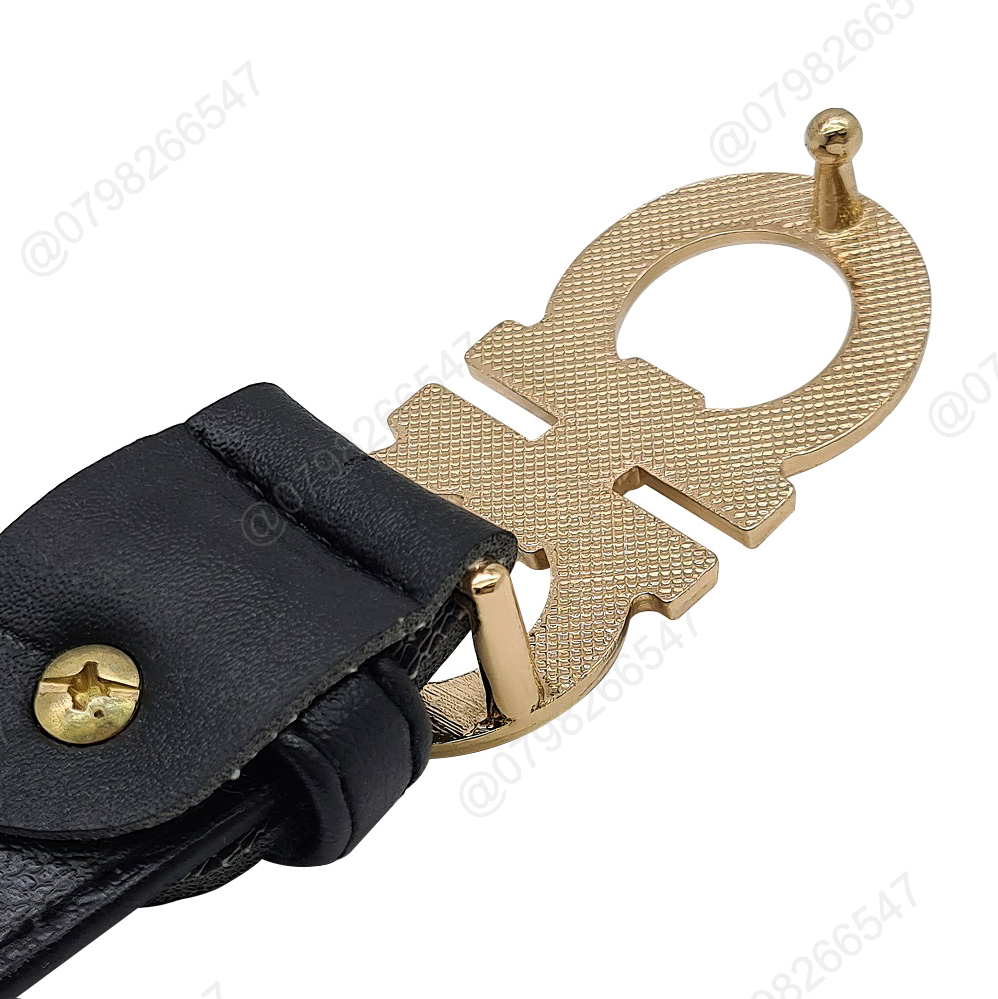 Dây nịt thời trang nữ DHM-370 | Khoá kiểu cài chữ A đôi mặt trơn bản nhỏ 2.8cm | Bảo hành 12 tháng