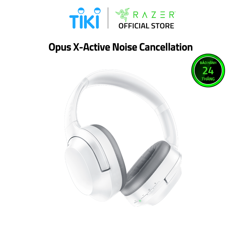 Tai nghe Razer Opus X-Active Noise Cancellation-Trắng(Mercury)_RZ04-03760200-R3M1- HÀNG CHÍNH HÃNG