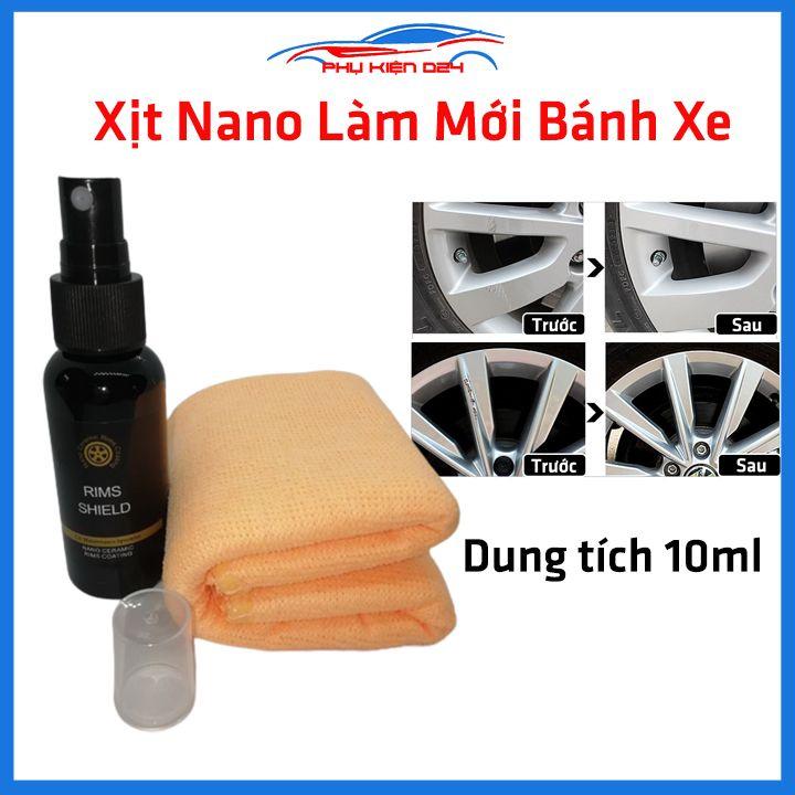 Bình xịt nano làm bóng mâm xe ô tô chống oxy hóa 50ml