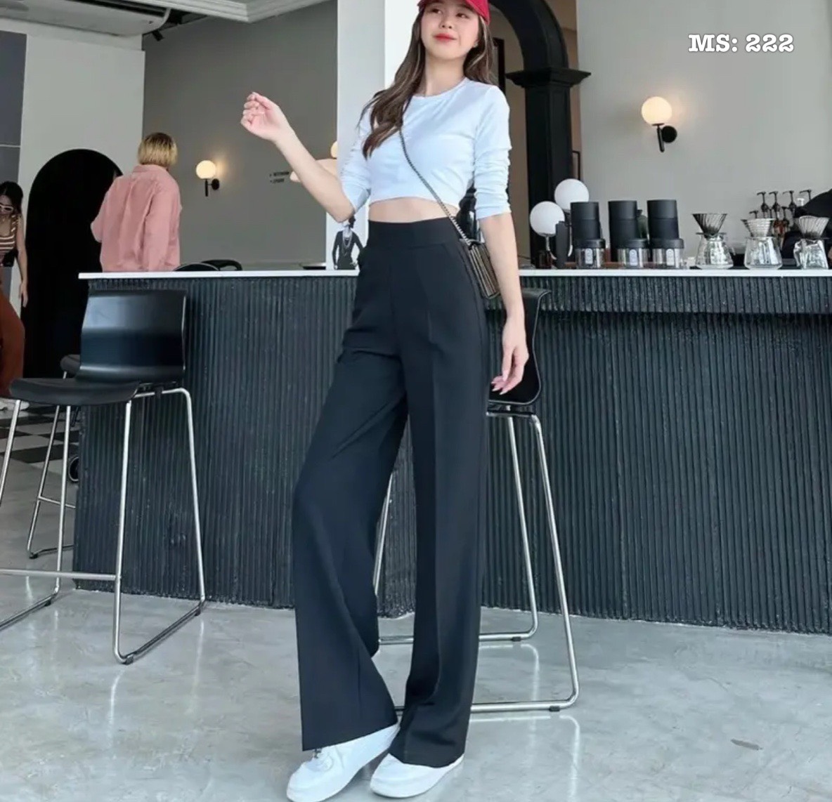 Quần ống rộng dậy kéo hông Cun Fashion chất tuyết mưa dày dặn form chuẩn đẹp Mặc Tôn Dáng Siêu Xinh