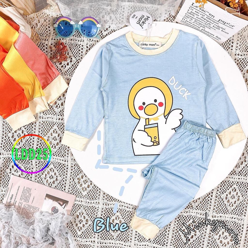 Bộ Dài Tay Cho Bé LDD25 Đồ Bộ Thun Lạnh Cao Cấp Mềm Mịn Thoáng Mát, Dễ Chịu, Thoải Mái Cho Bé