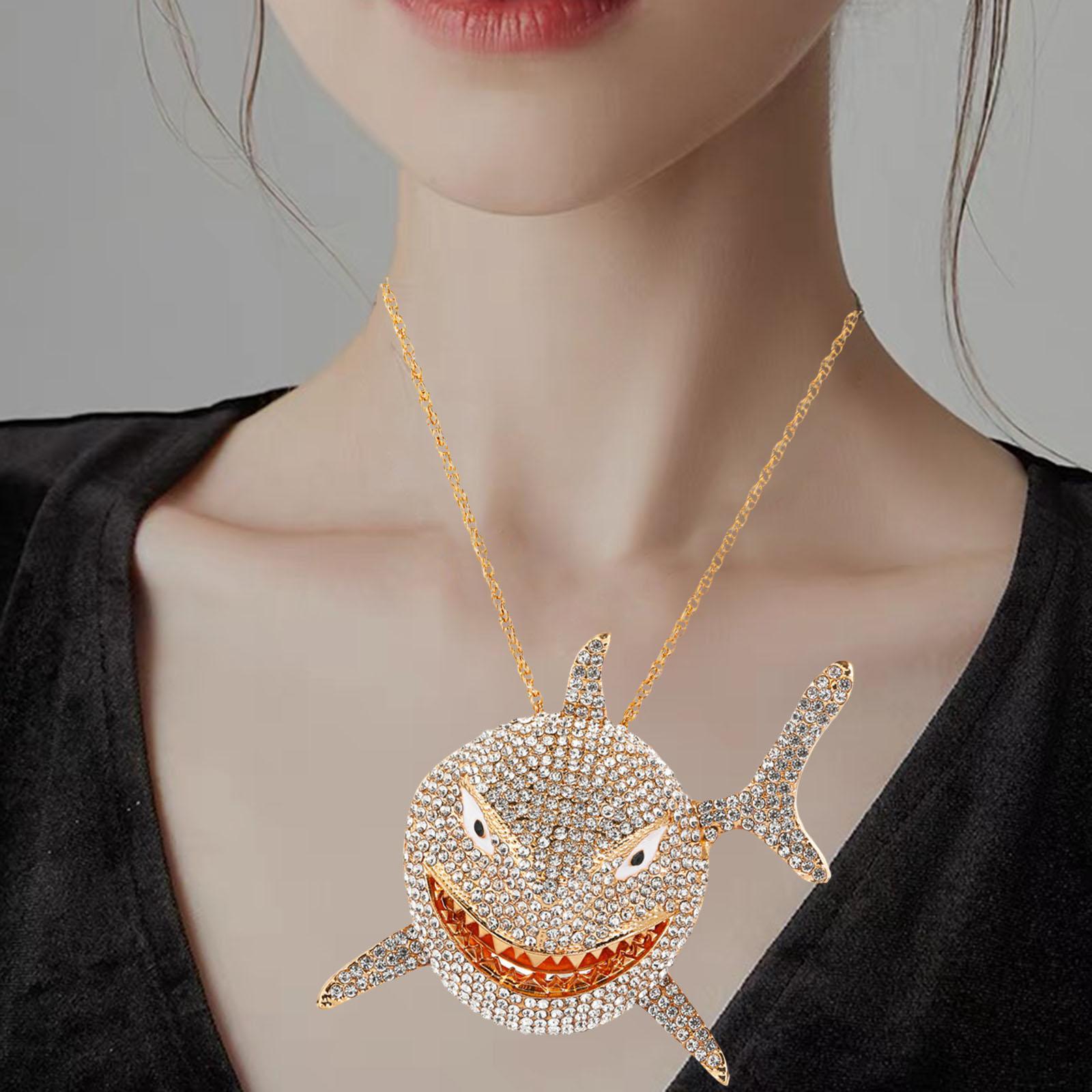 Hip Hop Large Pendant Necklace Punk Animal Fashion for Men Women