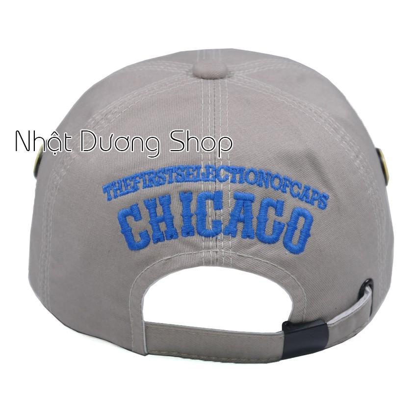 Nón kết Chicago sò to - Chất liệu Kaki cao cấp oát mềm, tạo cảm giác thoải mái khi đội và tự tin khi khoe cá tính