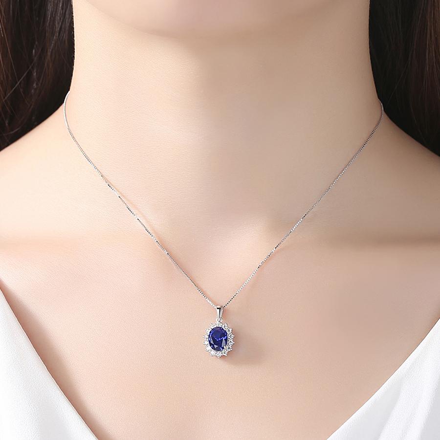Bộ Trang Sức Bạc Nữ Đính Đá 3 Món Màu Xanh Lam - BDM2319 - Bảo Ngọc Jewelry