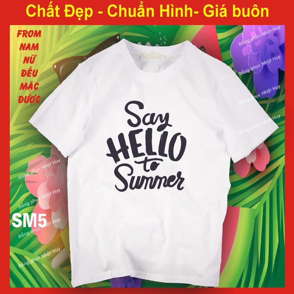 áo đi biển SM4,du lịch, hello summer, thun,phông,đồng phục