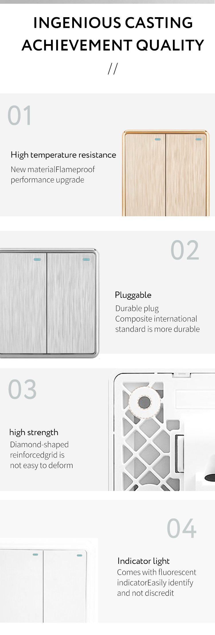 CÔNG TẮC ĐÔI 2 CHIỀU 04058D AKKO STAR - HÀNG CHÍNH HÃNG