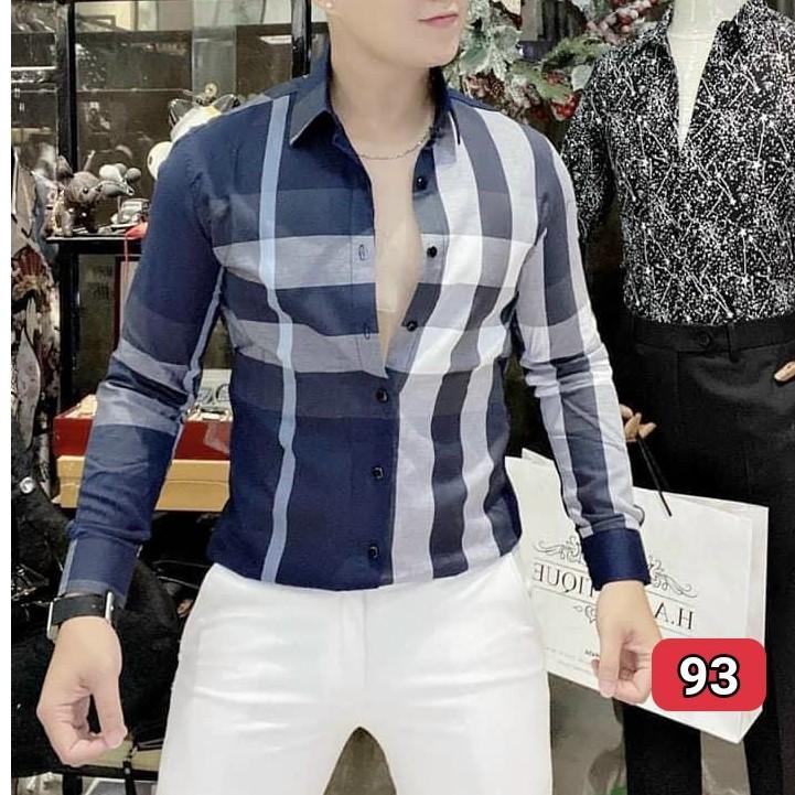 Áo sơ mi nam dài tay chất lụa không nhăn dáng ôm body nhiều mẫu TINA ms59