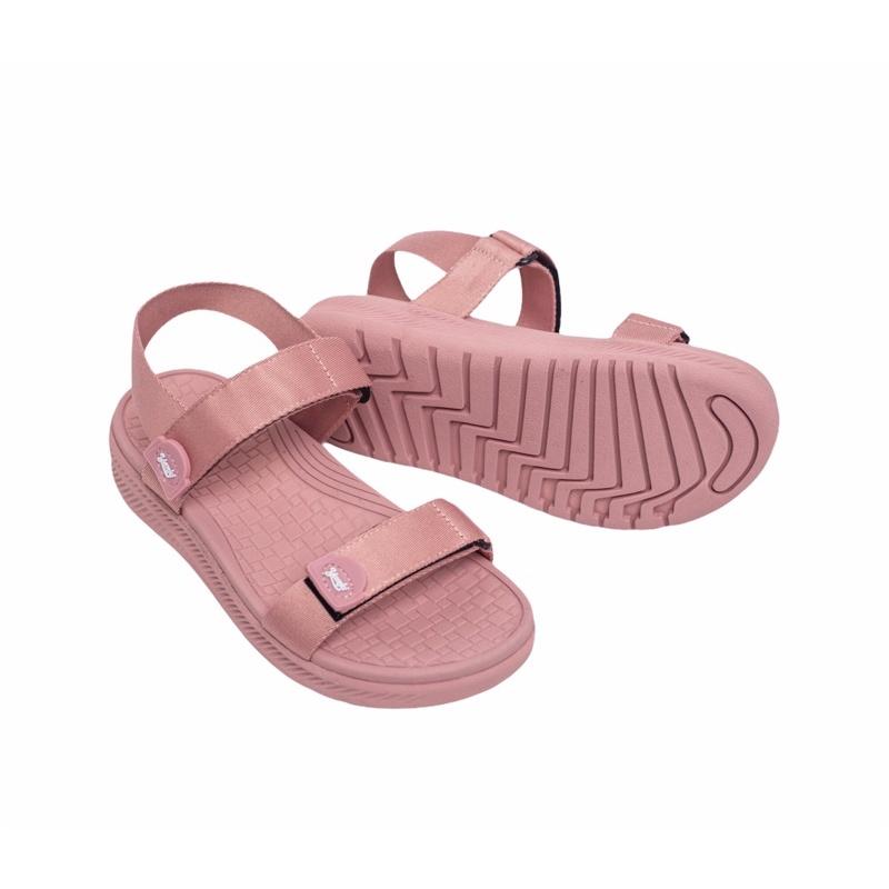 Giày Sandal Nữ Đi Học YANKI Chính Hãng Quai Ngang YK68 - Hồng