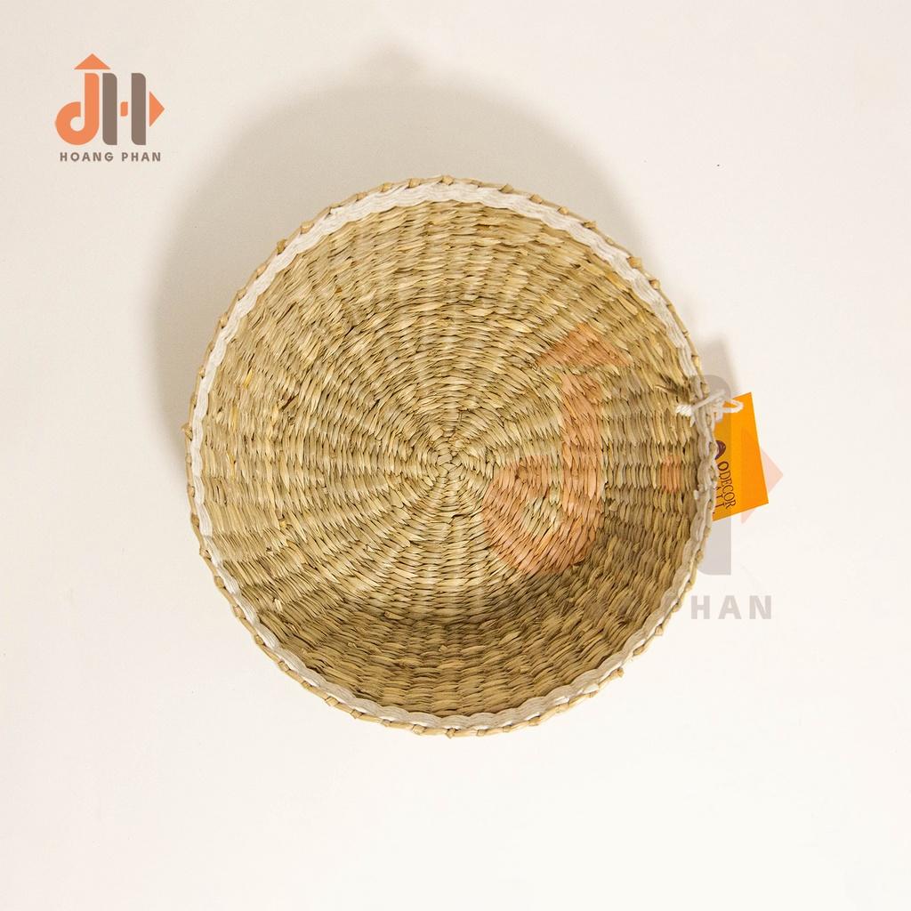 Giỏ, Rổ Cói Đan Tròn Trang Trí