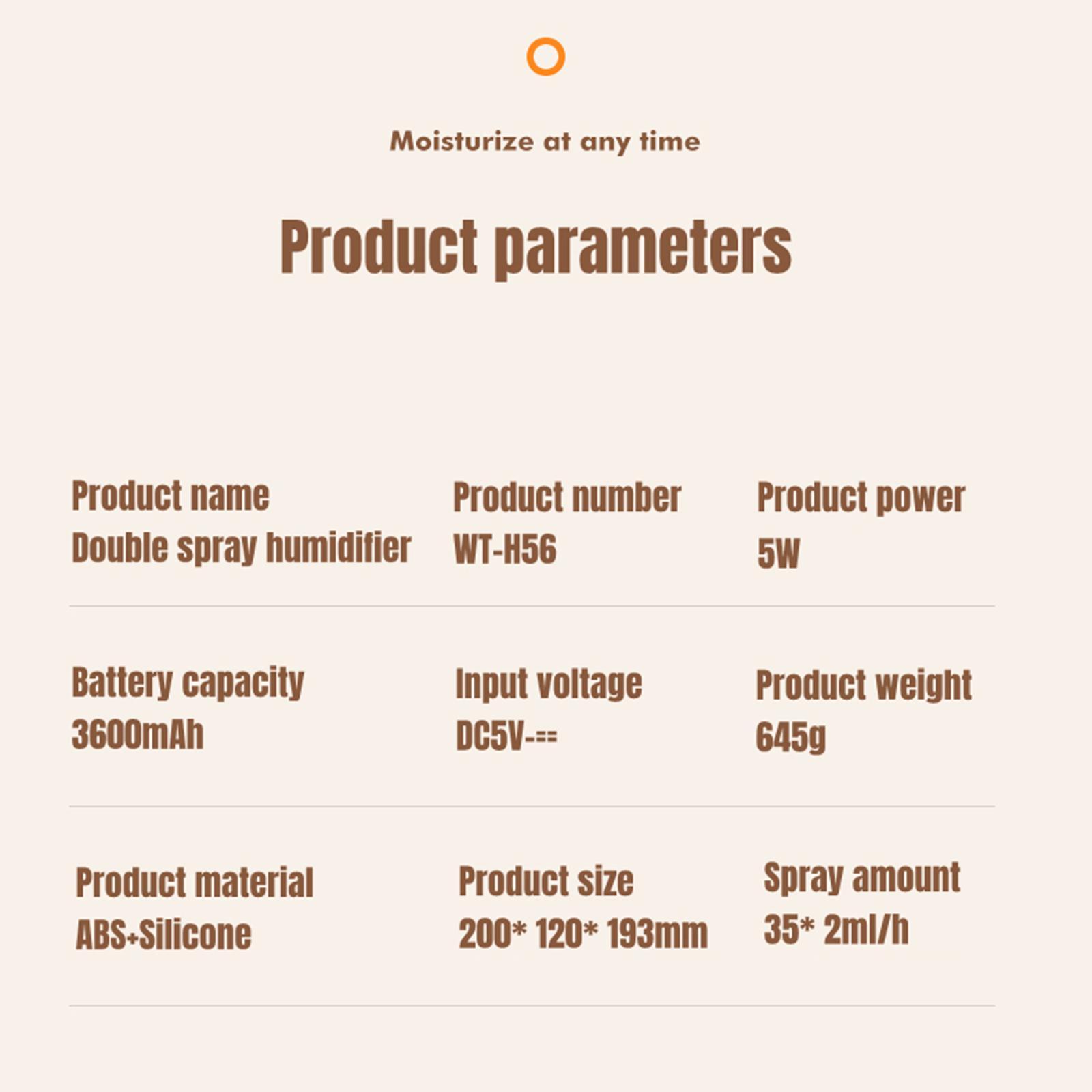 Portable Air Humidifier White