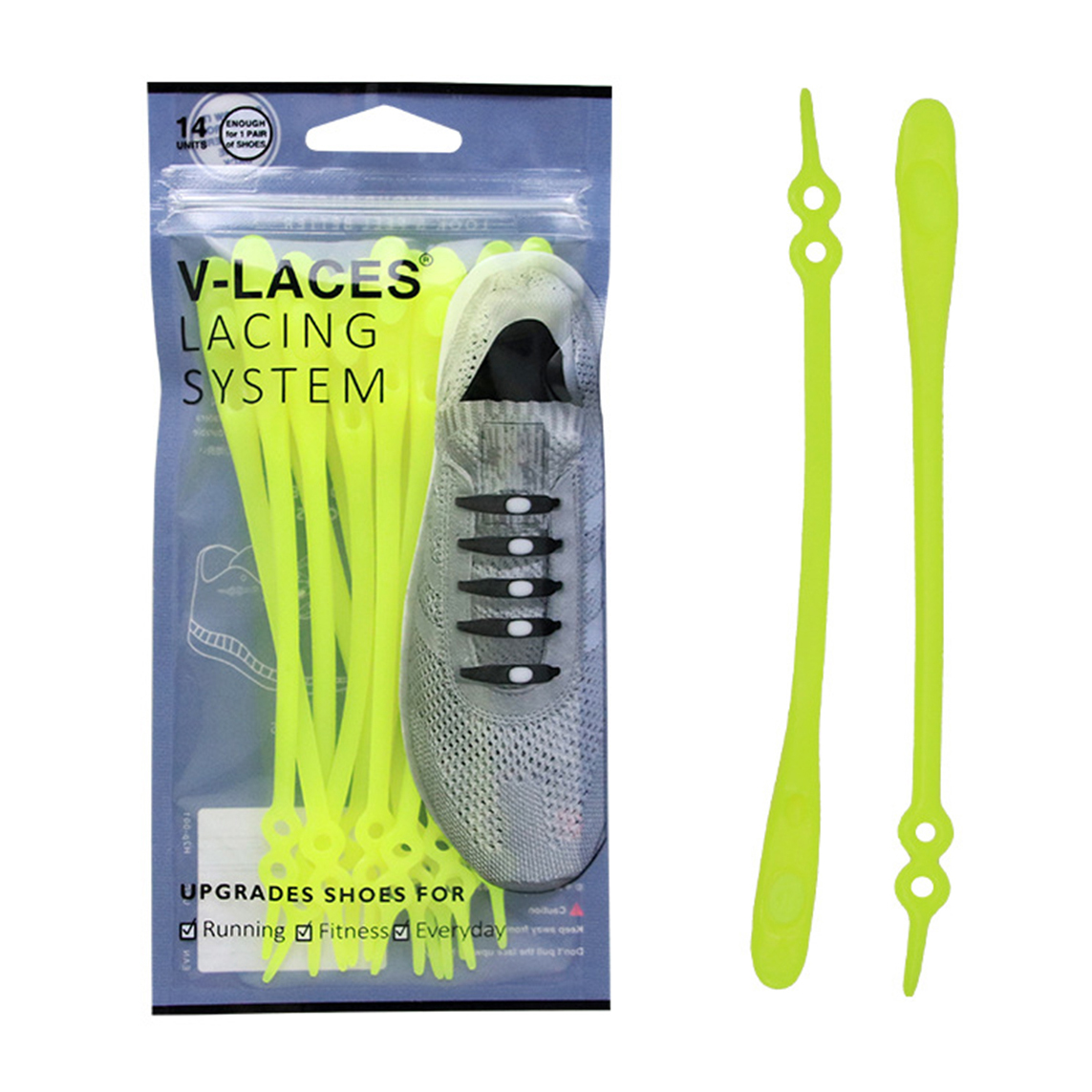 Dây Giày Cao Su V-Laces Thông Minh Phiên Bản 2 (Có nút tăng chỉnh được size)