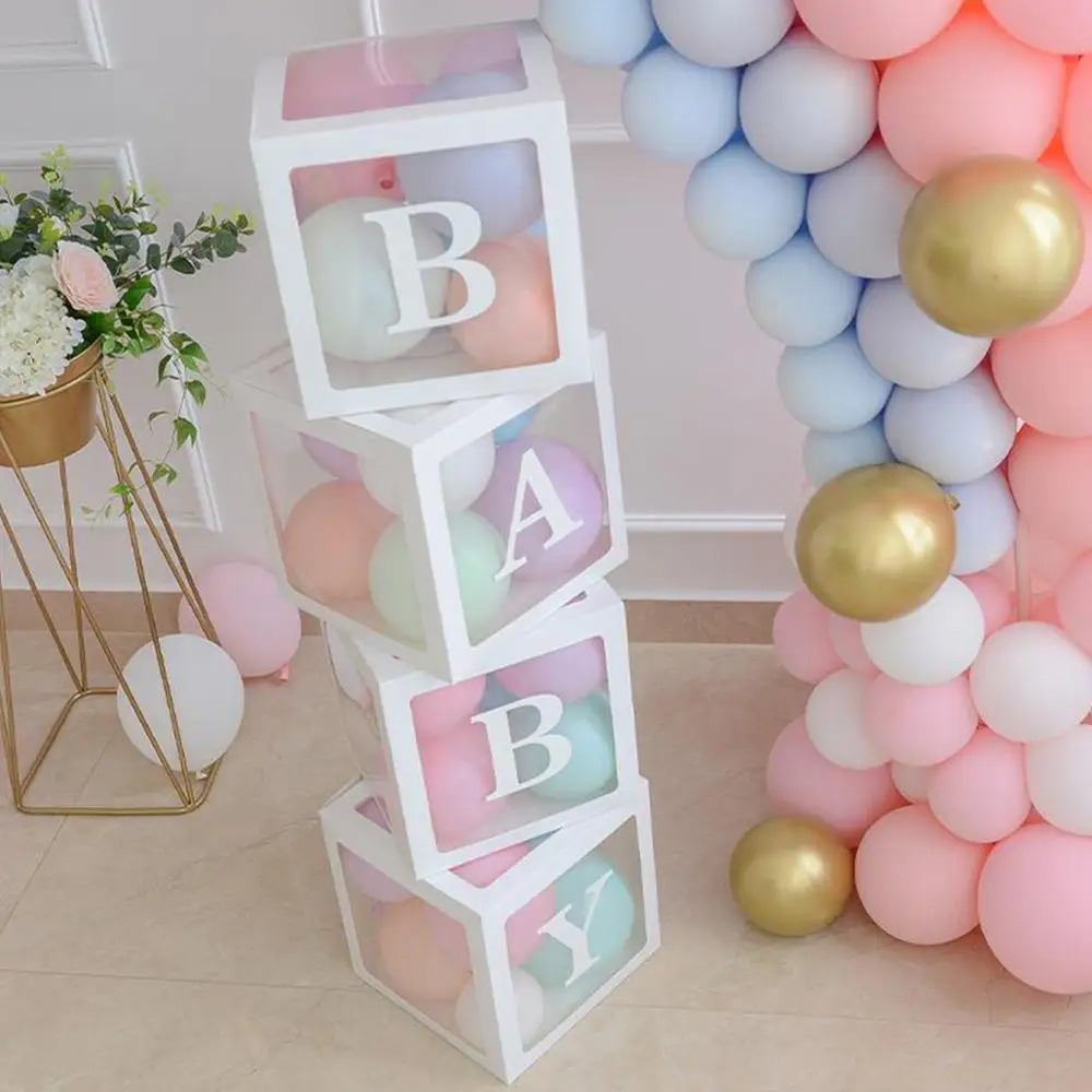 Hộp ĐỰNG BONG BÓNG trong suốt - trang trí sinh nhật, thôi nôi và party