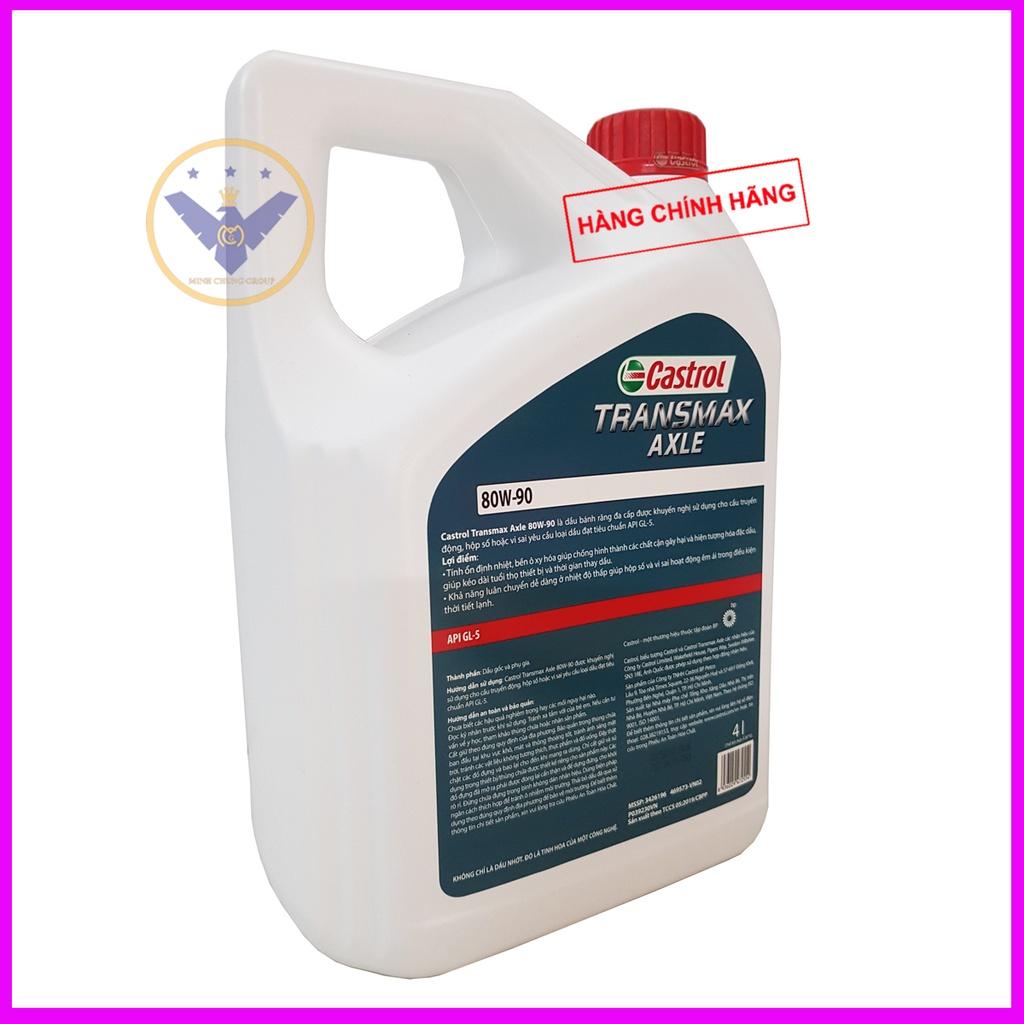 Dầu cầu xe ô tô Castrol Axle 80W-90 API GL5 Can 4L