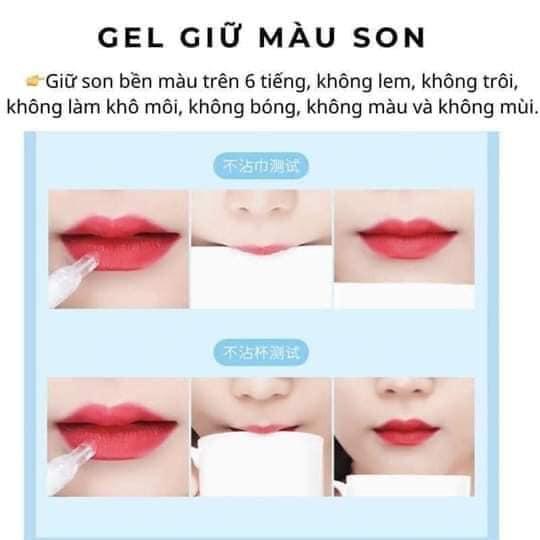 Gel Khóa Son Môi Thần Thánh Siêu Hot Giúp Khóa Son, Ăn Uống Không Bị Trôi