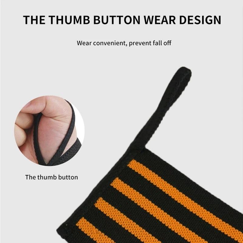Tập thể dục Nâng tập thể dục Nâng tập thể dục chéo Huấn luyện chéo 1PCS Fitness Padded Thumb Brace Dây đeo tay hỗ trợ tay đeo tay Color: Orange