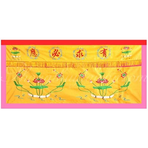 Rèm treo trang trí Phật giáo không ren 1m2, 1m5