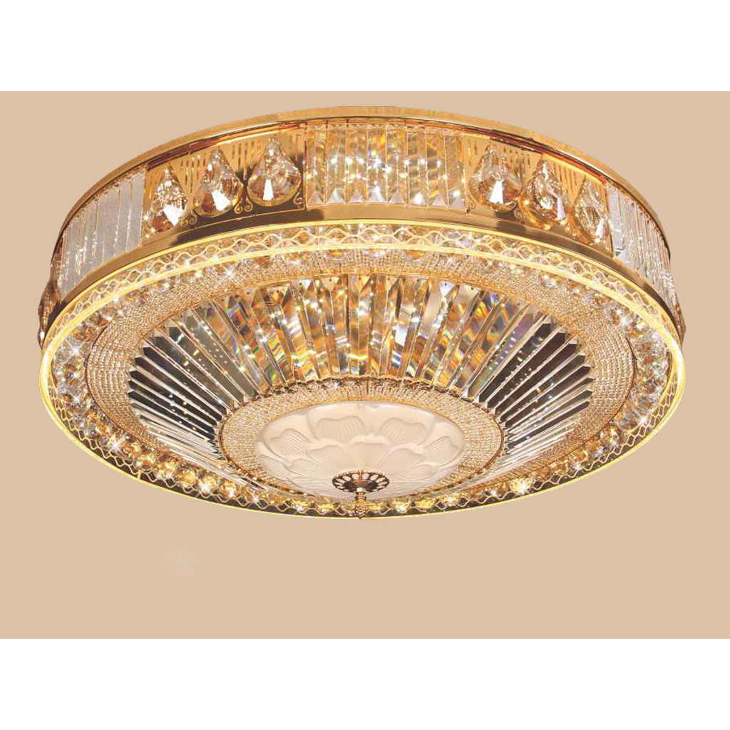 Đèn mâm ốp trần - pha lê trang trí VKT-NC-9133A có điều khiển từ xa