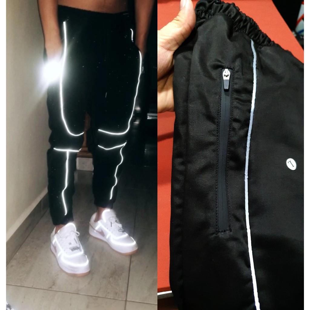 Quần Jogger Kaki Nam Dáng Thể Thao ️ Quần kaki viền Phản Quang chất vải kaki xịn